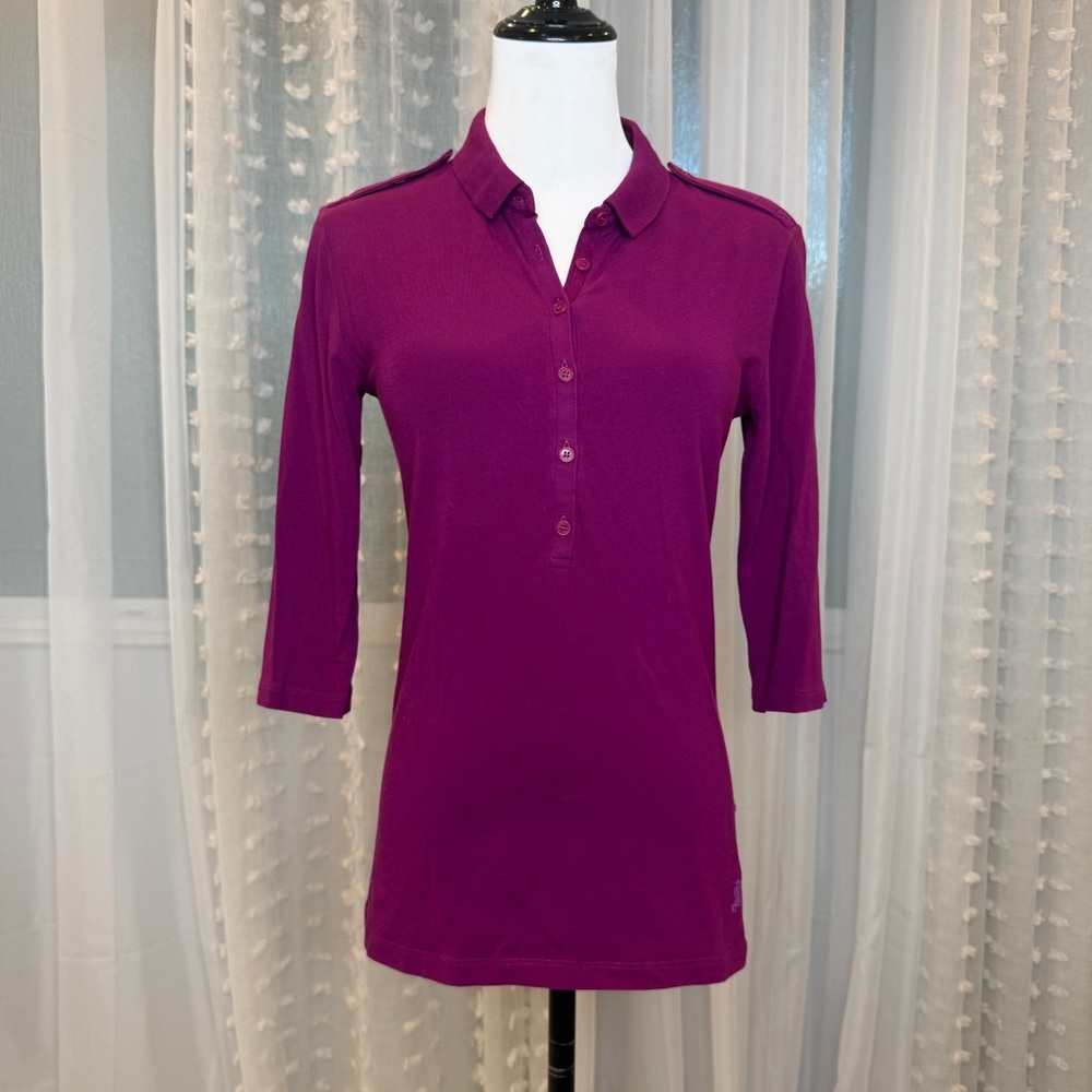 Burberry Magenta Button Down Shirt